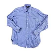 POLO RALPH LAUREN Mens Andrew Shirt Size 17 34-35 Blue