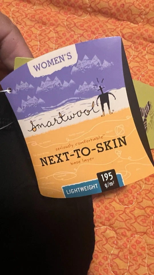 Smartwool рядом с кожей женщин черный легкий 195 100% шерсти мериноса - Изображение 4 из 4
