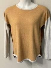 Smartwool Women's L Shadow Pine Colorblock Crew Sweater Wool blend