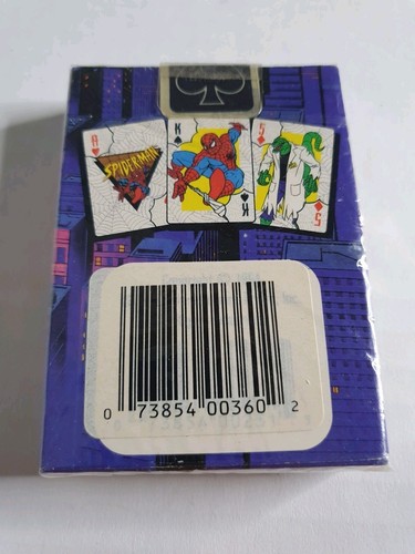 Carte da gioco Spider-Man Marvel vintage sigillate 1994 nuove MJ - Foto 2 di 7