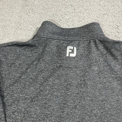 Footjoy 1/4 Zip Pullover Herren Large grau Performance Stretch Golfjacke - Bild 10 von 10