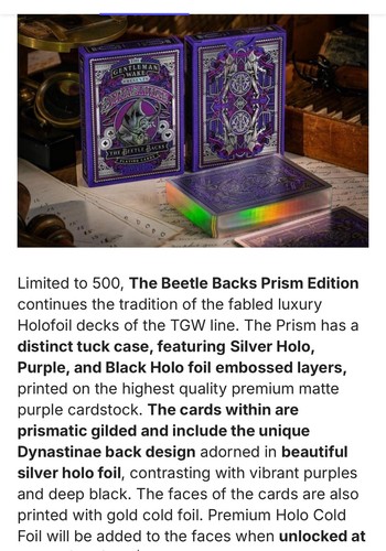 Beetle Backs Holo PRISM Edition 1 of 500 by Gentleman Wake & Widdak Design 🪲 - Picture 3 of 3