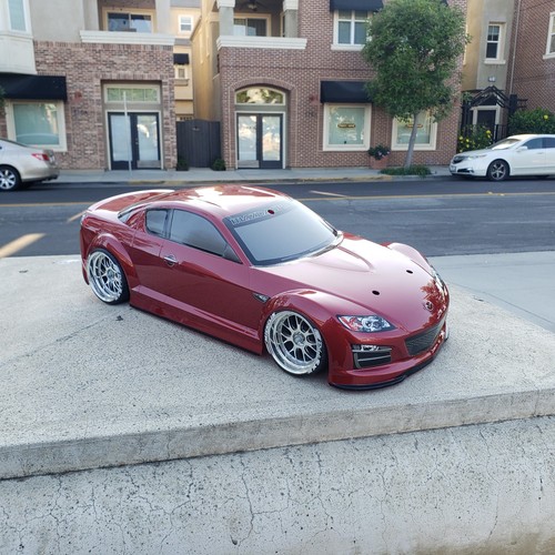 200mm 1/10 Custom Print MAZDA RX8 JDM 4Tec-2 DC10 YD2 HPI MST TT02 Body Only