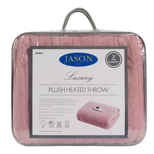 NEW Jason Plush Heated Throw By Spotlight