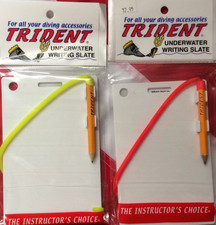 Underwater White slate scuba diving equipment 4x6 has Altitude Slate on Back fun