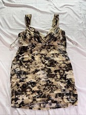 Dress Barn Collection Sleeveless Size 14 Petite Ruched Sheath Dress
