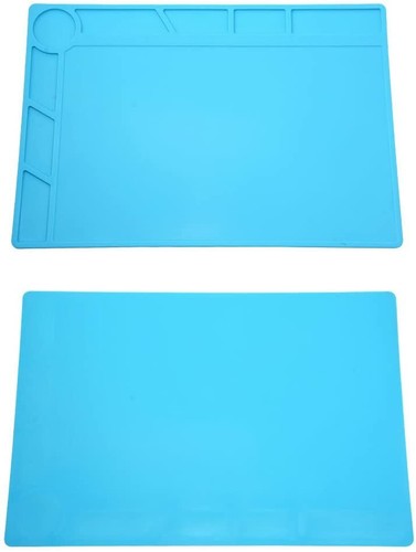 Tappetino riparazione saldatura silicone isolamento termico antistatico telefono PC lavoro scrivania pad - Foto 8 di 8