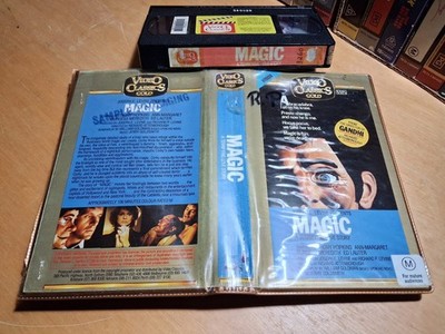 MAGIC (1978) - Rare Australian VideO ClassicS 1st VHS Rental Only Issue - HORROR