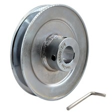 AB500-7/8 V-Belt Pulley, 7/8 inch bore, 5" OD, Carbon Steel, A, B, 5L, 4L