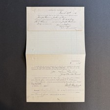 1894 US Navy Voucher Signed Hilary Herbert Se...