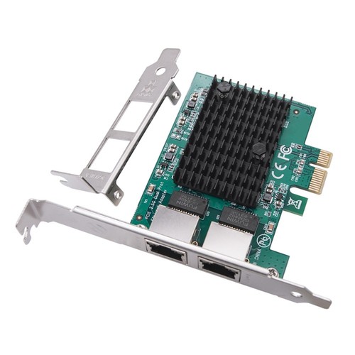 2 Port 2,5G PCIe Netzwerkkarte 2,5 Gigabit Ethernet Adapter RTL8125BG Chip 9771