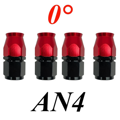 Adaptador de accesorios de extremo de manguera giratoria 4X 3AN 4AN 6AN 8AN 10AN PTFE Fuel Oil Gas E85 - Imagen 26 de 44