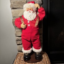Vtg 1998 Jingle Bell Rock Santa Dancing Musical 16” Open Box Edition #1
