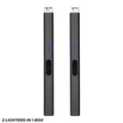 FIGHTSENSE (2PC) Electric Candle Lighter USB Rechargeable Windproof Plasma