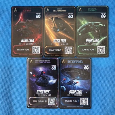 SDCC 2026 STAR TREK FLEET COMMAND HOTEL KEY CARD FULL COMPLETE SET
