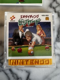 Vintage Nintendo Famicom Disk EXCITING BILLIARDS Nintendo dk JAPAN w/Manuals