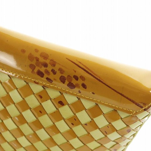 BALLY handbag, woven enamel with logo detailing, orange and yellow. GY18 /MQ - Picture 9 of 9