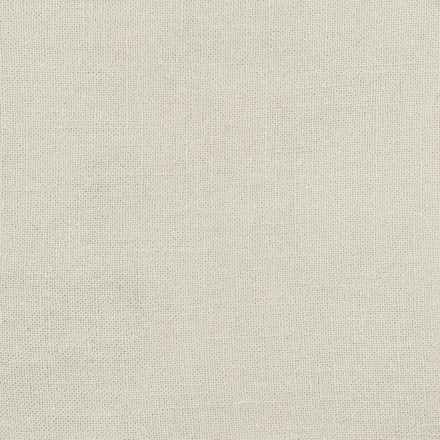 7 PC 60" ROUND DINING TABLE AND 4 BEIGE UPHOLSTERED CHAIRS  FURNITURE SET