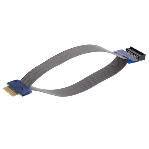 pci-e 1x riser card extendeur câble ruban câbles flexibles adaptateur cordon - Photo 3/7