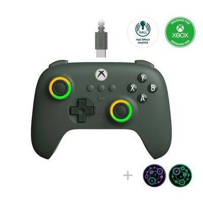 8Bitdo Ultimate C Hall Effect Joysticks/Hall Trigger Wired Controller with RG...