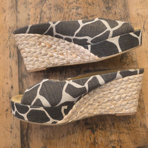 Zeppa in rattan CL BY LAUNDRY data notte donna punta aperta stampa animalier misura 9,5 - Foto 4 di 9