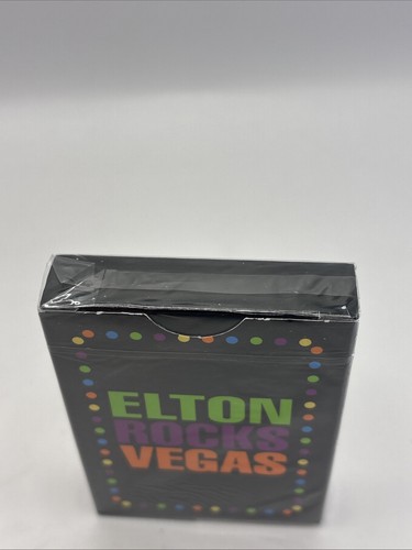 Elton John Playing Cards ELTON ROCKS VEGAS Caesar’s Palace New Sealed Souvenir - Picture 4 of 4
