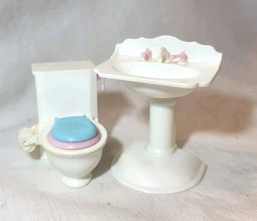 Barbie Vintage Bathroom Set Sink Toilet Kelly Potty Training Vintage 1996