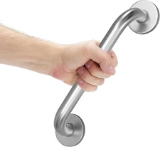 🔥 12" Shower Grab Bar Stainless Steel Safety Handle – Anti-Slip, 500 lbs