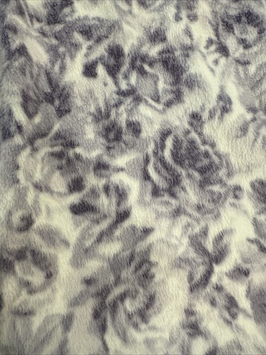 Lanz Of Salzburg Fleece Nightgown Medium Purple Roses Long Sleeve Buttons Pocket - Picture 3 of 17