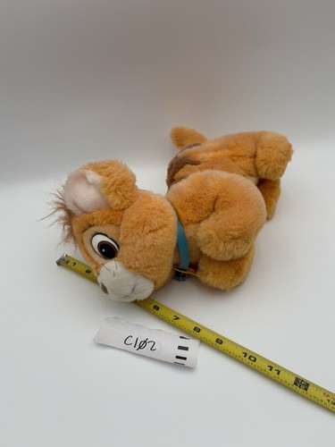 Disney Oliver and Company Plush Orange Cat Vintage Soft Toy Collar Tag 9" - Picture 8 of 8
