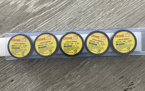 6x OmniCel ER32L100 3.6V 1.7Ah Sz 1/6D Lithium Battery Nickel Pin Military #S-50 - Picture 1 of 3