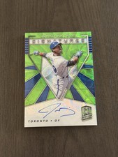2020 Spectra Signatures Neon Green Prizm Auto /25 JONATHAN DAVIS Rookie RC