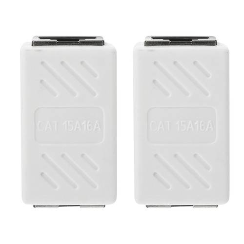 2 Pcs Network Cable Connector Extender Coupler Ethernet Couplers Female - 第 12/12 張圖片