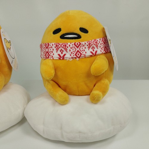 Sanrio Gudetama The Lazy Egg Scarf & Flower Crown Plush Set of 2 New w/ Tags - Picture 11 of 19