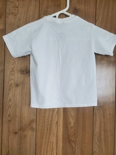 Hanes ComfortSoft Unisex T-Shirt 4T Solid White Pullover 100% Cotton Kids Tee - Picture 3 of 3