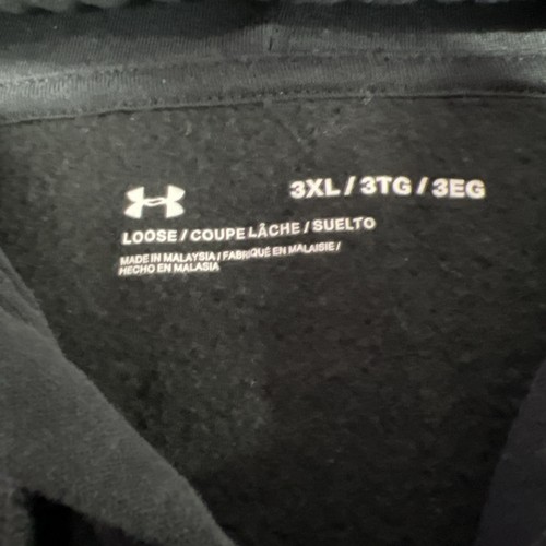 Under Armour Felpa con Cappuccio Uomo 3XL Nera Manica Corta con Cappuccio Allenamento - Foto 7 di 15