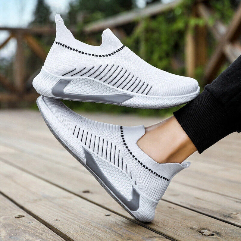 Fashion Striped Design Men Outdoor Breathable Slip-on Sneakers Shoes
Opens in a new window or tab