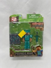 Minecraft Overworld Steve with Diamond Armor Articulated Action Figure Series 2