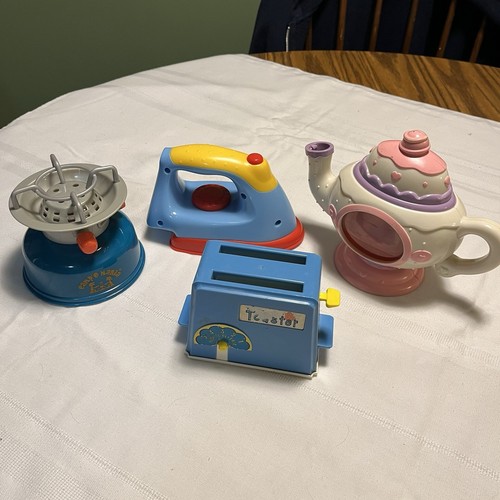 Großes Konvolut Fisher Price Vintage Küche Lebensmittel Toaster + FP Kamera funktioniert! - Bild 5 von 21
