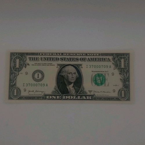 1 $ Fancy TRINARY One Dollar Schein Note 2017A #37000709 - Bild 2 von 11