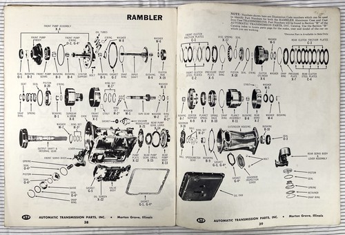 VINTAGE 1970 ATP Road Maps Guide to TRANSMISSION Servicing illustrated Parts - Bild 4 von 5