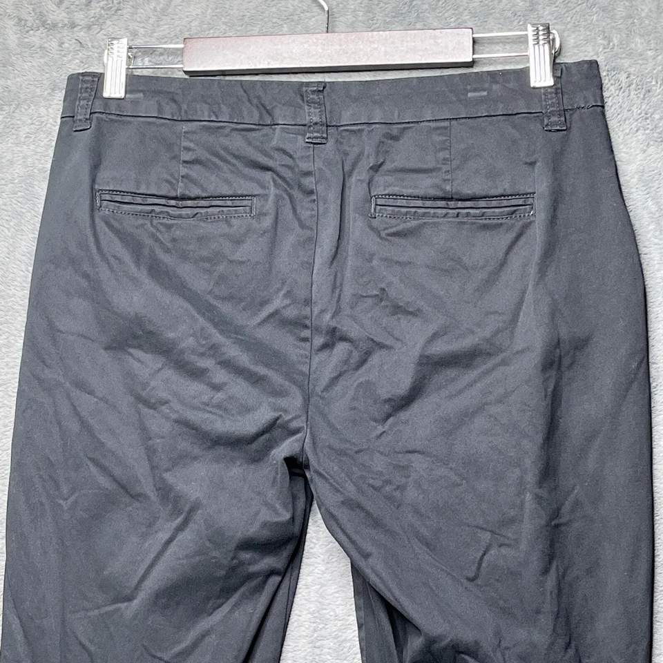Maison Jules Womens Pant Size 8 Black Chino Skinny Slice Pockets Cotton Blend - Image 4 of 4