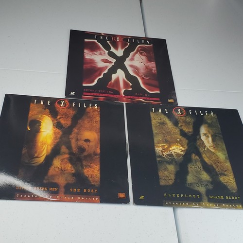 3 The X Files Laserdisc Lot E.B.E. Sleepless Little Green Men The Host Mulder - Picture 1 of 24