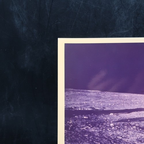 NASA Astronaut on Moon Surface with Flag Photograph 8 x 10 Vintage Space 1960s - Picture 4 of 6
