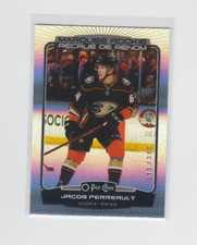 22/23 OPC Anaheim Ducks Jacob Perreault Rainbow Foil RC card #545 Ltd #/350