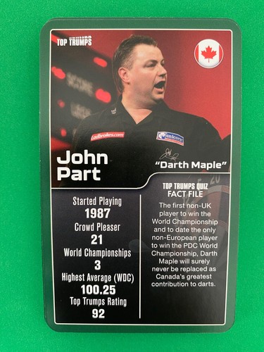 Darts Greats Top Trumps Pick Your Own Sports Trump Trading Card Rookie RC 2024 - Picture 12 of 31