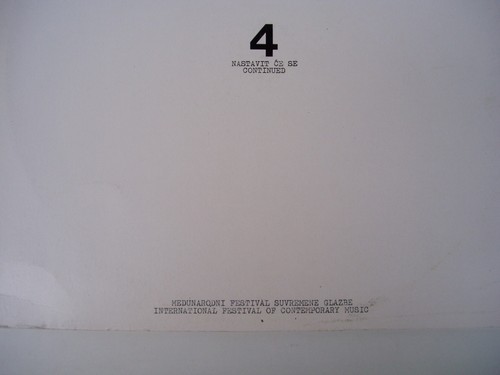 1975 ZAGREB Music Biennale 4 LEBIC, Markovic, Gagic, Kelemen - RARE LP - Picture 2 of 2