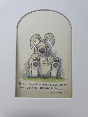Sean Mcmahon Original Illustration, Percy Found He Was Best At Doing Bugger All