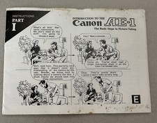 Introduction to CANON AE-1 Camera - Illustrated Manual Brochure Pamphlet 21 Page