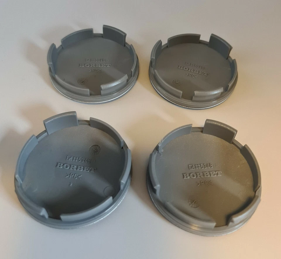 4 tapas de buje Borbet Sports negras 56 mm tapa de buje tapa de llanta Foto 3 de 3